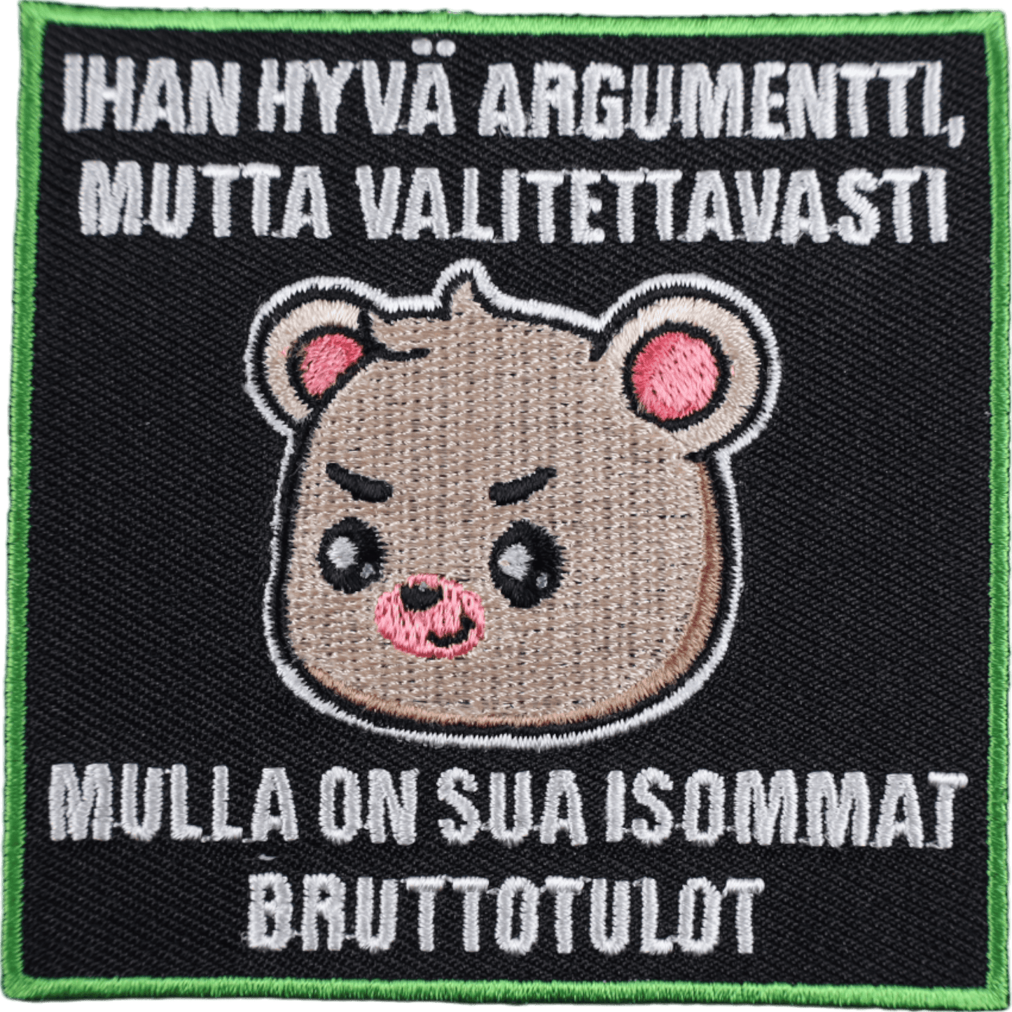 haalarimerkki, nalle ihan hyvä argumentti, edestä bruttotulot, kauppislaisten haalarimerkki
opiskelijoiden haalarimerkit haalarimerkki opiskelija
