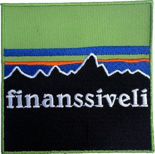 Finanssiveli Patagonialogo Finanssiveli haalarimerkit Finanssiveli Patagonialogo Finanssiveli haalarimerkit